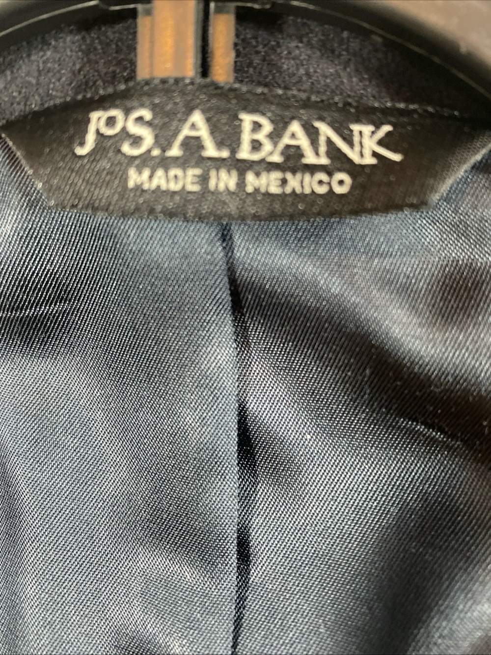 Jos A Bank 100% Cashmere Sportcoat Blazer Black Gordon 46R Old Money Business - Picture 6 of 7